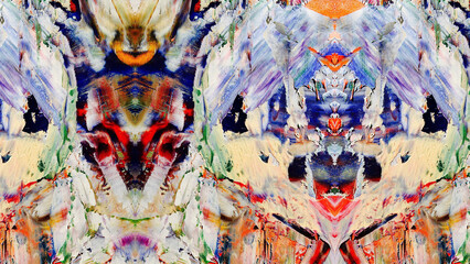 Abstract art background . Hand painting artwork on canvas .