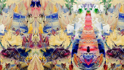 Abstract art background . Hand painting artwork on canvas .