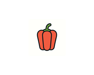 Pepper vector icon design illustration