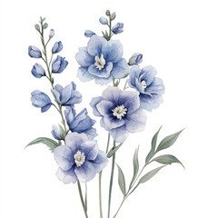 Fototapeta premium a cute Delphinium flower