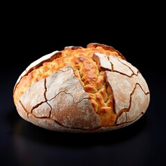 Artisan Style Bread with a Rustic Crust and Golden Color