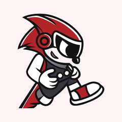 Cybernetic Adventurer: An animated figure clad in a futuristic suit is leaping forward with an enigmatic presence, symbolizing a surge of innovation and the thrill of discovery.