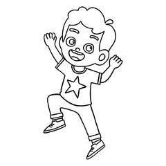 children's cartoon outline 