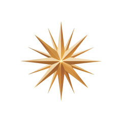 Obraz premium Radiant golden starburst symbol casting brilliant festive light for holiday decorations and celebrations