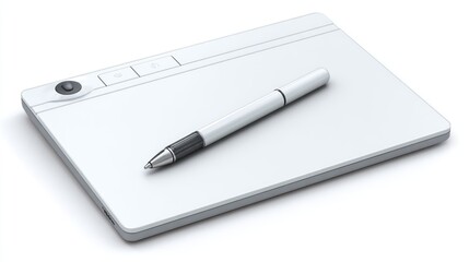 Digital drawing tablet with stylus