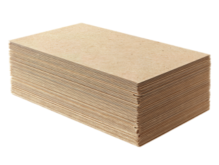 Stack of blank index cards with slight offset for depth, subtle paper fiber texture and crisp even edges, isolated on transparent background.
