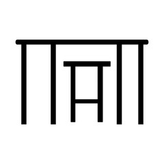 silhouette table and chair