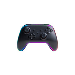 Modern RGB Gaming Controller with Illuminated Edge Detail