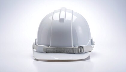 Fototapeta premium White Safety Helmet on White Background.