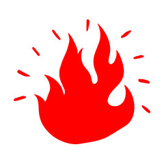 silhouette fire vector flame