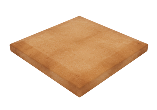 Isolated piece of sandstone on display, with rough natural texture and irregular edges, earthy stone