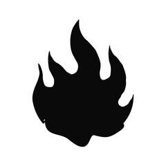 vector silhouette flame