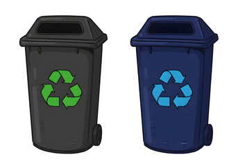 Recycling Bins EcoFriendly Waste Disposal Solutions for Businesses  Homes on transparent background
