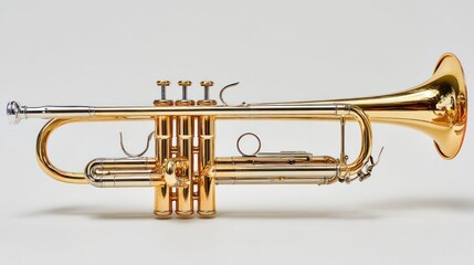 Fototapeta premium Polished gold trumpet