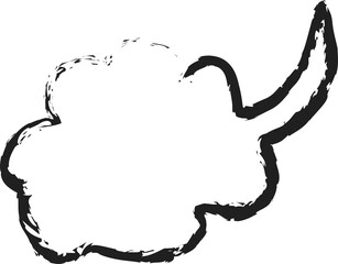 Speech bubble brush, message, thinking, chat