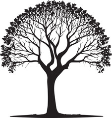 Tree silhouette Vector | Minimalist & Trendy Tree Silhouette Design | Unique & Stylish Tree Artwork for Vector design