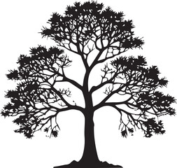 Tree silhouette Vector | Minimalist & Trendy Tree Silhouette Design | Unique & Stylish Tree Artwork for Vector design
