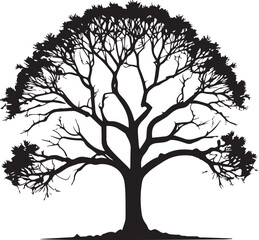 Tree silhouette Vector | Minimalist & Trendy Tree Silhouette Design | Unique & Stylish Tree Artwork for Vector design