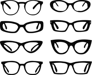 Eyeglass frame collection, fashion eyewear styles, optical design variety, trendy glasses shapes, modern spectacles, visual accessory, stylish frame comparison, lens fashion