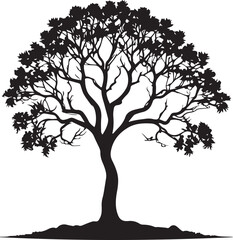 Tree silhouette Vector | Minimalist & Trendy Tree Silhouette Design | Unique & Stylish Tree Artwork for Vector design