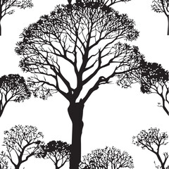 Tree silhouette Vector | Minimalist & Trendy Tree Silhouette Design | Unique & Stylish Tree Artwork for Vector design