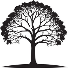 Tree silhouette Vector | Minimalist & Trendy Tree Silhouette Design | Unique & Stylish Tree Artwork for Vector design