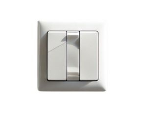 White Toggle Light Switch in Minimalist Setting
