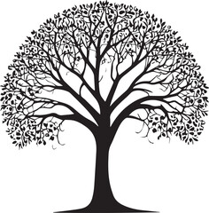 Tree silhouette Vector | Minimalist & Trendy Tree Silhouette Design | Unique & Stylish Tree Artwork for Vector design