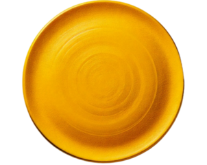 Soft Textured Yellow Disc for Design Applications