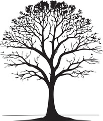 tree silhouette Vector | Minimalist & Trendy tree Silhouette Design | Unique & Stylish tree Artwork for Vector design