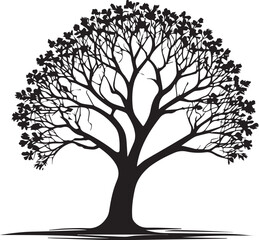 Fototapeta premium tree silhouette Vector | Minimalist & Trendy tree Silhouette Design | Unique & Stylish tree Artwork for Vector design