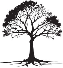 Fototapeta premium tree silhouette Vector | Minimalist & Trendy tree Silhouette Design | Unique & Stylish tree Artwork for Vector design