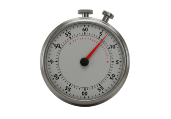 Isolated stopwatch illustration for timing, accuracy, and sport competitions with timer device