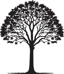tree silhouette Vector | Minimalist & Trendy tree Silhouette Design | Unique & Stylish tree Artwork for Vector design
