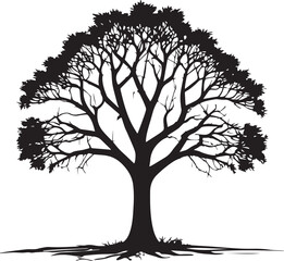 Fototapeta premium tree silhouette Vector | Minimalist & Trendy tree Silhouette Design | Unique & Stylish tree Artwork for Vector design