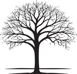Obraz premium tree silhouette Vector | Minimalist & Trendy tree Silhouette Design | Unique & Stylish tree Artwork for Vector design