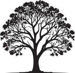  tree silhouette Vector | Minimalist & Trendy tree Silhouette Design | Unique & Stylish tree Artwork for Vector design