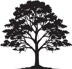 Obraz premium tree silhouette Vector | Minimalist & Trendy tree Silhouette Design | Unique & Stylish tree Artwork for Vector design