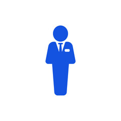 businessman icon outline editable stroke line drawing eps.