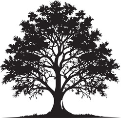  tree silhouette Vector | Minimalist & Trendy tree Silhouette Design | Unique & Stylish tree Artwork for Vector design