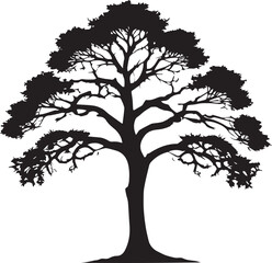 Obraz premium tree silhouette Vector | Minimalist & Trendy tree Silhouette Design | Unique & Stylish tree Artwork for Vector design