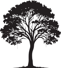 tree silhouette Vector | Minimalist & Trendy tree Silhouette Design | Unique & Stylish tree Artwork for Vector design