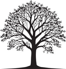 tree silhouette Vector | Minimalist & Trendy tree Silhouette Design | Unique & Stylish tree Artwork for Vector design