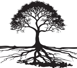 tree silhouette Vector | Minimalist & Trendy tree Silhouette Design | Unique & Stylish tree Artwork for Vector design