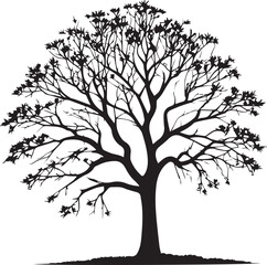 tree silhouette Vector | Minimalist & Trendy tree Silhouette Design | Unique & Stylish tree Artwork for Vector design