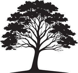 tree silhouette Vector | Minimalist & Trendy tree Silhouette Design | Unique & Stylish tree Artwork for Vector design
