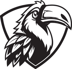 Obraz premium Fierce Eagle Mascot Logo Design