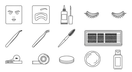 Eyelash Extension Application Kit: Tools and Supplies