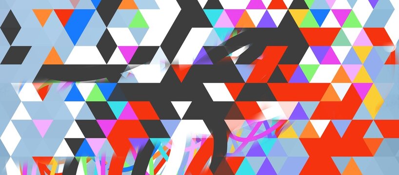 Colorful geometric polygonal abstract background.