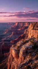 Fototapeta premium Grand Canyon at sunrise, vibrant colors